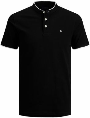 JACK & JONES Tričko 'Paulos'  čierna / biela