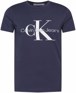 Calvin Klein Jeans Tričko  námornícka modrá / sivá / biela