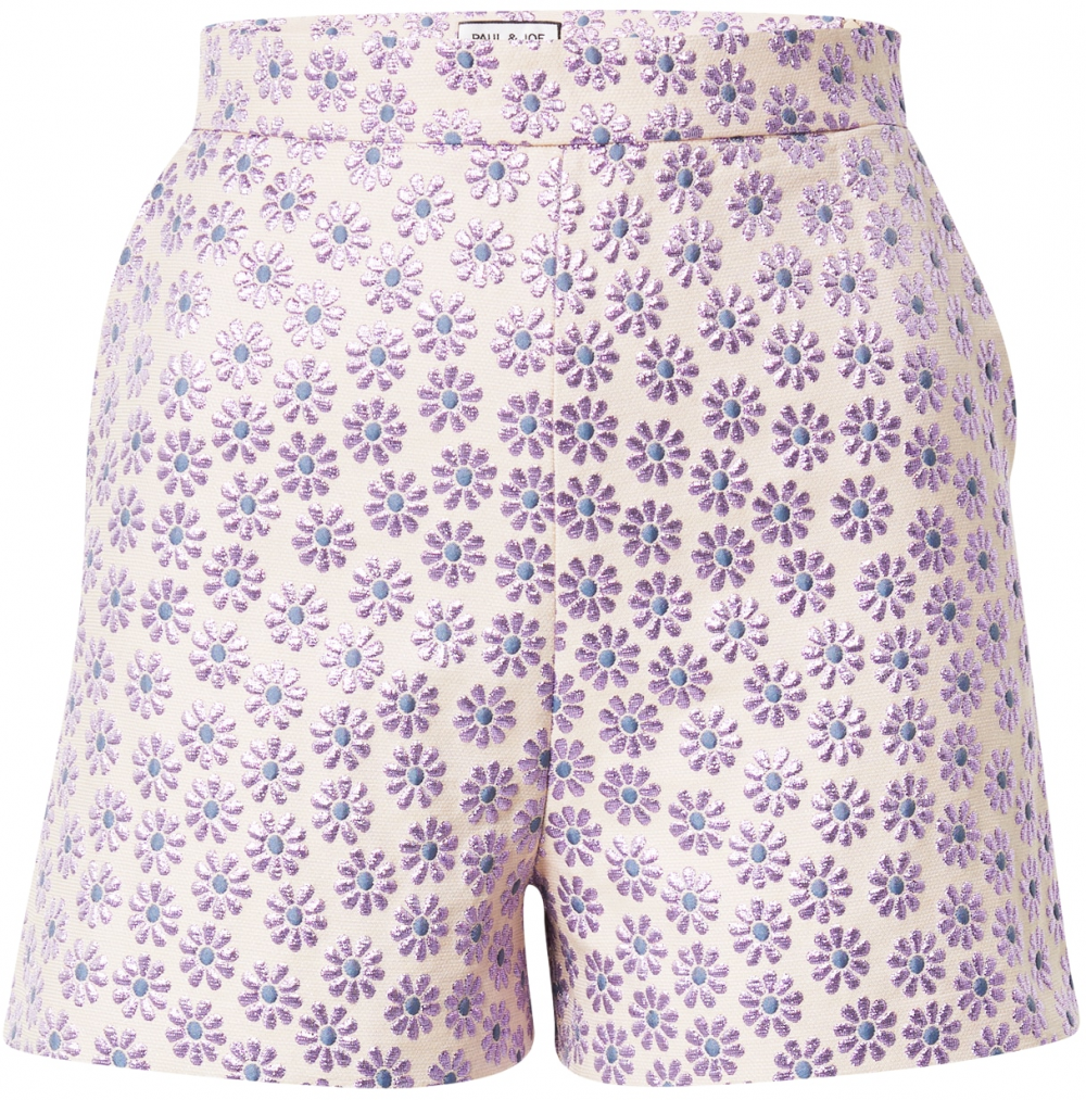 PAUL & JOE Nohavice 'ZACK'  béžová / modrosivá / svetlofialová