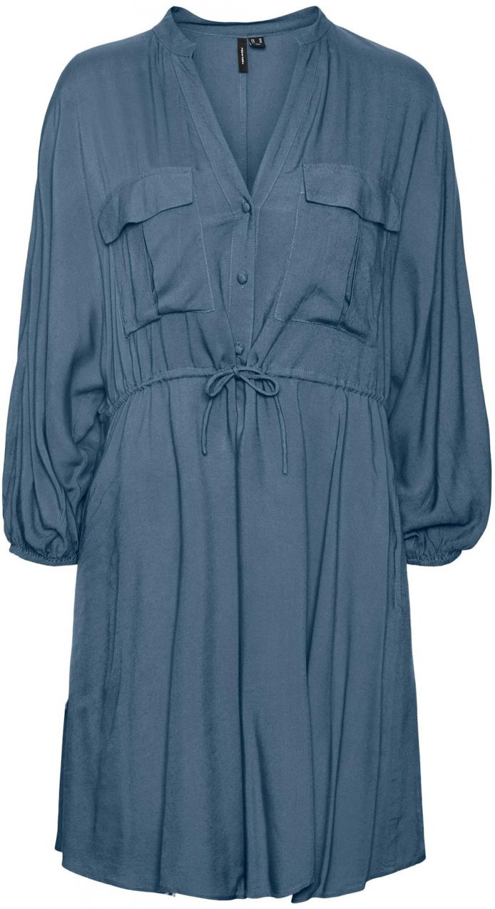 VERO MODA Košeľové šaty 'Henna'  modrosivá