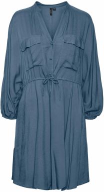 VERO MODA Košeľové šaty 'Henna'  modrosivá