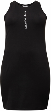 Calvin Klein Jeans Curve Šaty  čierna / biela