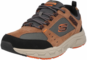 SKECHERS Nízke tenisky 'Oak Canyon'  svetlohnedá / striebornosivá / svetlooranžová / čierna