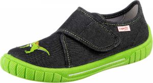 SUPERFIT Papuče 'Bill'  neónovo zelená / červená / čierna melírovaná / biela