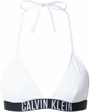 Calvin Klein Swimwear Bikinový top  čierna / biela