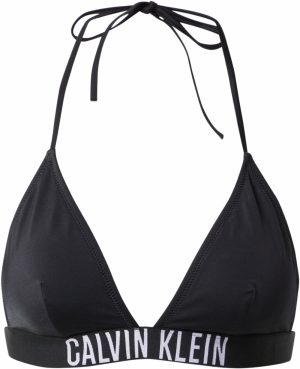 Calvin Klein Swimwear Bikinový top  čierna / biela