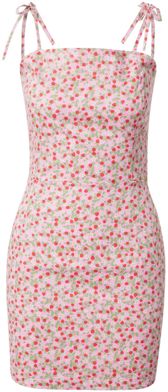 KAN Šaty 'BERRY'  žltá / zelená / ružová / melónová / biela