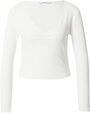 ABOUT YOU Tričko 'Sari'  šedobiela