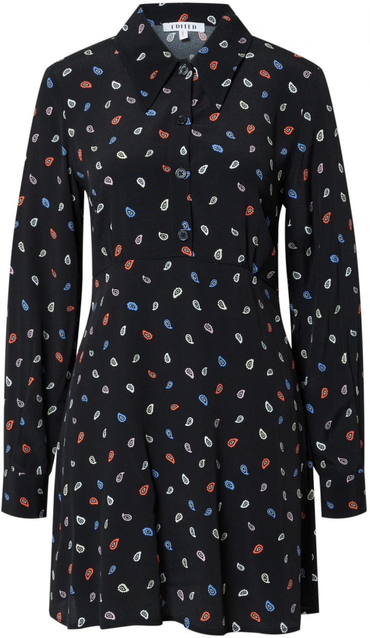 EDITED Košeľové šaty 'Dorisa'  zmiešané farby / čierna