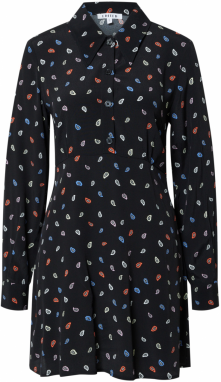 EDITED Košeľové šaty 'Dorisa'  zmiešané farby / čierna