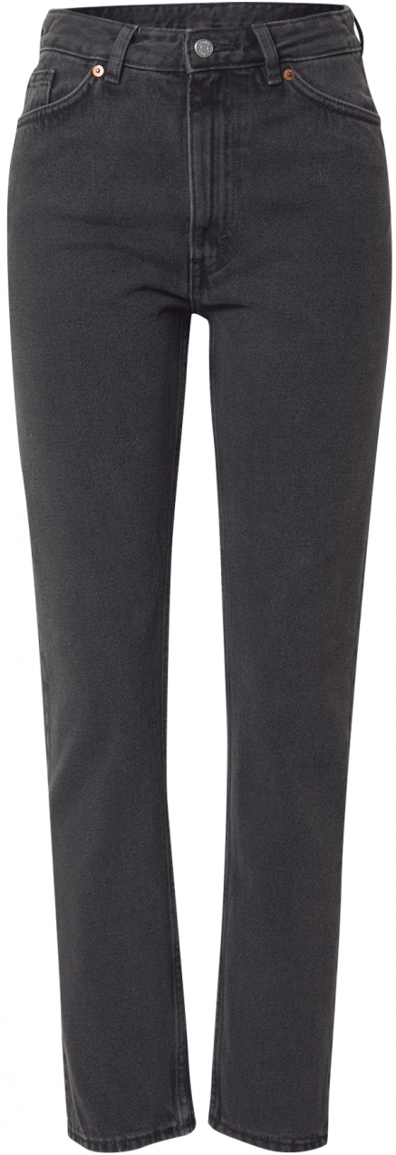 Monki Džínsy  čierny denim