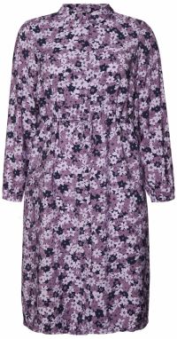 Vero Moda Curve Košeľové šaty 'Taylor'  fialová / pastelovo fialová / čierna