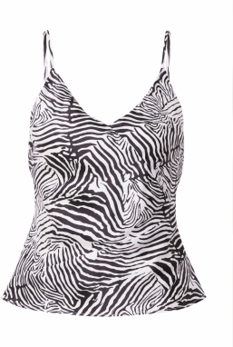 River Island Top  čierna / biela