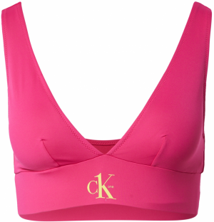 Calvin Klein Swimwear Bikinový top  žltá / tmavoružová