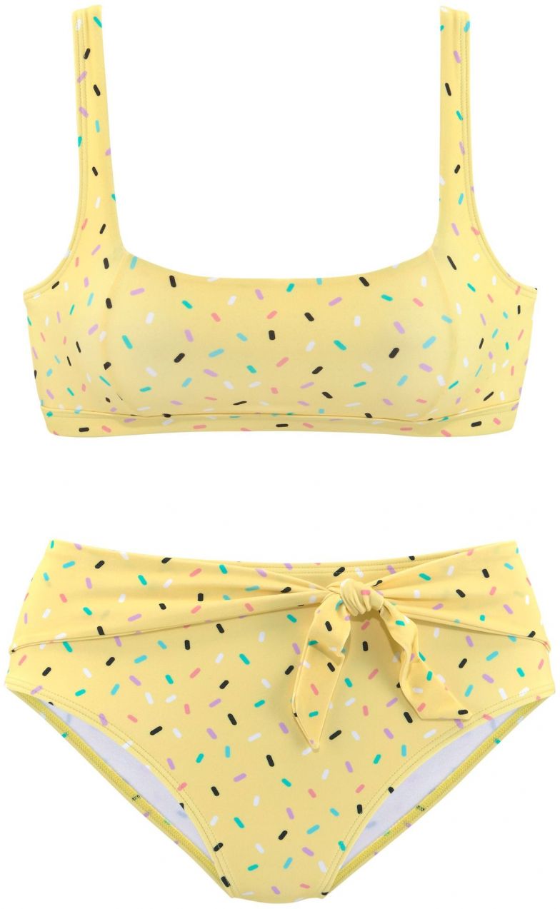 BUFFALO Bikiny  tyrkysová / svetložltá / svetlofialová / čierna / biela