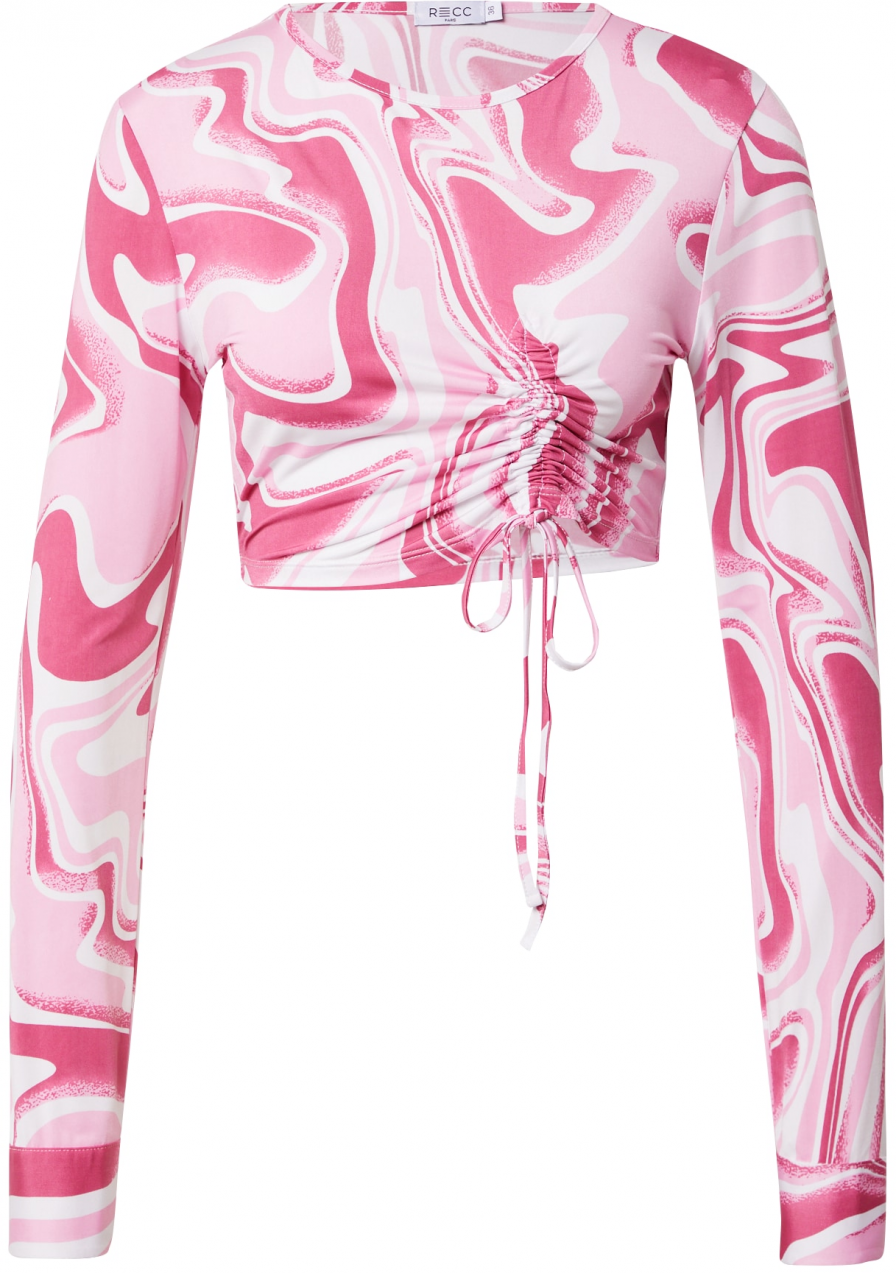 RECC Tričko 'ZORA'  ružová / ružová / biela