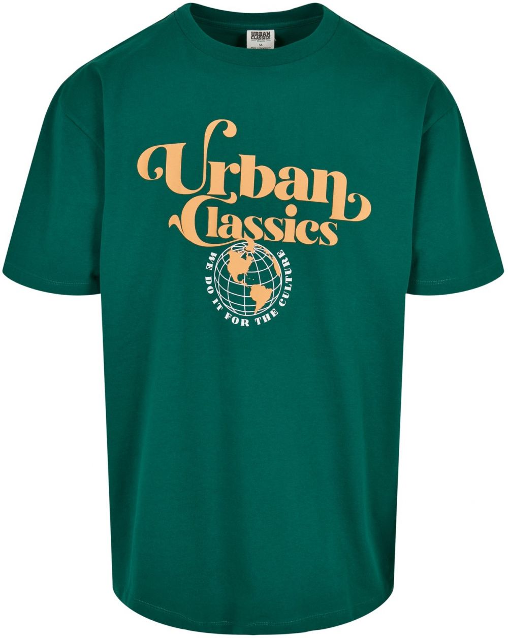 Urban Classics Tričko  svetložltá / smaragdová / biela