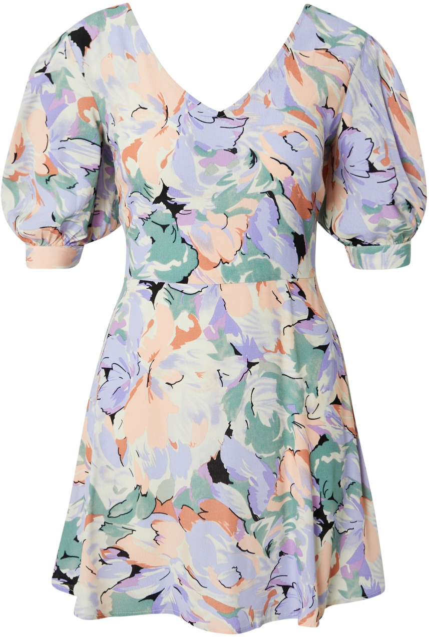 Traffic People Šaty 'Bow'  zelená / pastelovo zelená / orgovánová / broskyňová / čierna