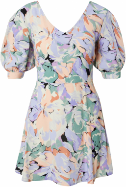 Traffic People Šaty 'Bow'  zelená / pastelovo zelená / orgovánová / broskyňová / čierna