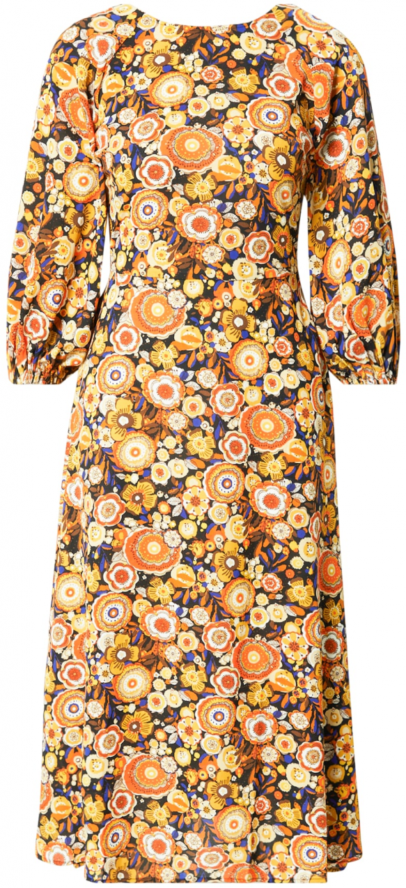 Traffic People Šaty  žltá / zmiešané farby / čierna