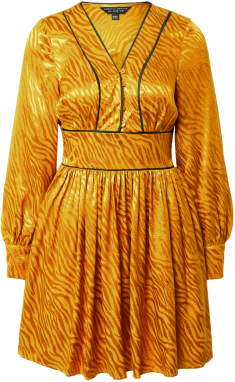 Dorothy Perkins Šaty  zlatá žltá / čierna