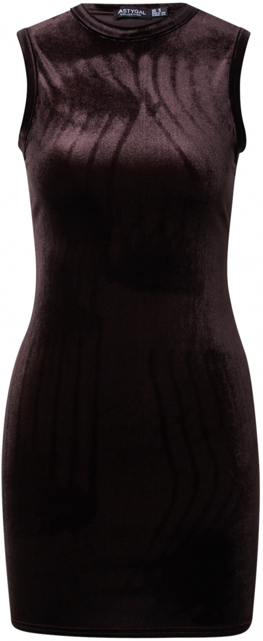 Nasty Gal Šaty  tmavohnedá