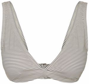 VERO MODA Bikinový top 'Vivi'  béžová / tmavomodrá