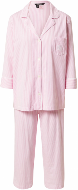 Lauren Ralph Lauren Pyžamo  svetloružová / biela