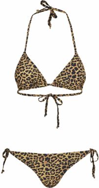 Urban Classics Bikiny  hnedá / horčicová / čierna