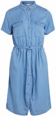 VILA Košeľové šaty 'Bista'  modrá