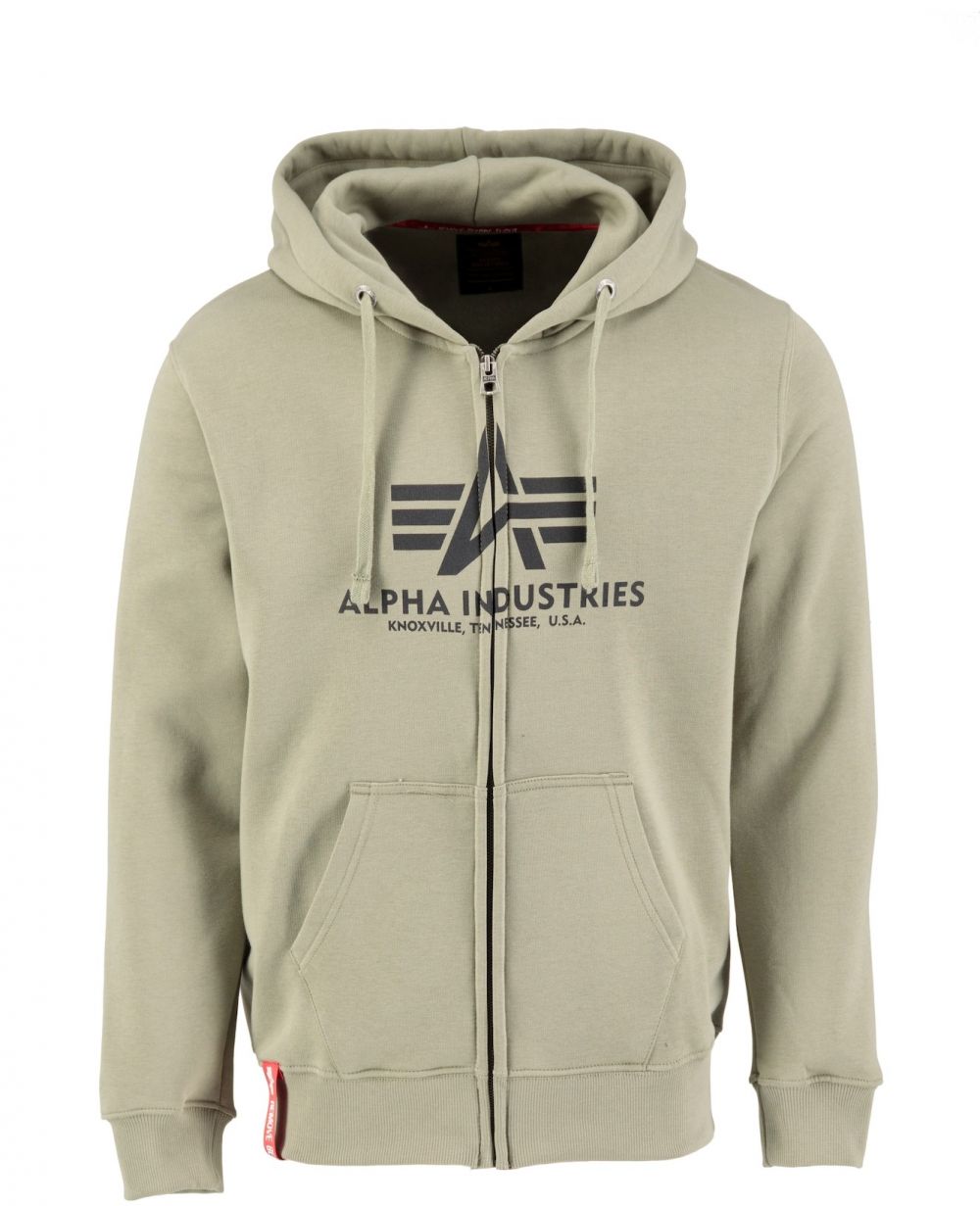 ALPHA INDUSTRIES Tepláková bunda  olivová