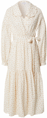 EDITED Košeľové šaty 'Damara'  krémová / pastelovo zelená / ružová
