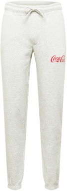 JACK & JONES Nohavice 'GORDON'  svetlosivá / červená / biela melírovaná