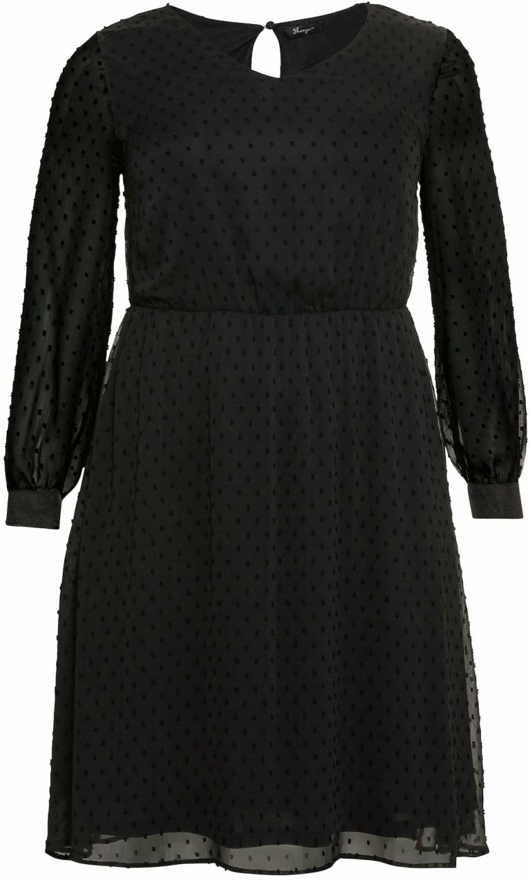 SHEEGO Kokteilové šaty  čierna