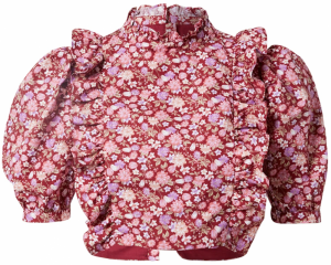 GLAMOROUS Top  zmiešané farby / burgundská