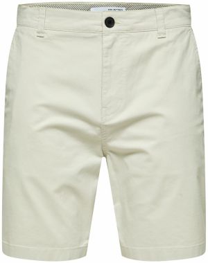 SELECTED HOMME Chino nohavice  šedobiela