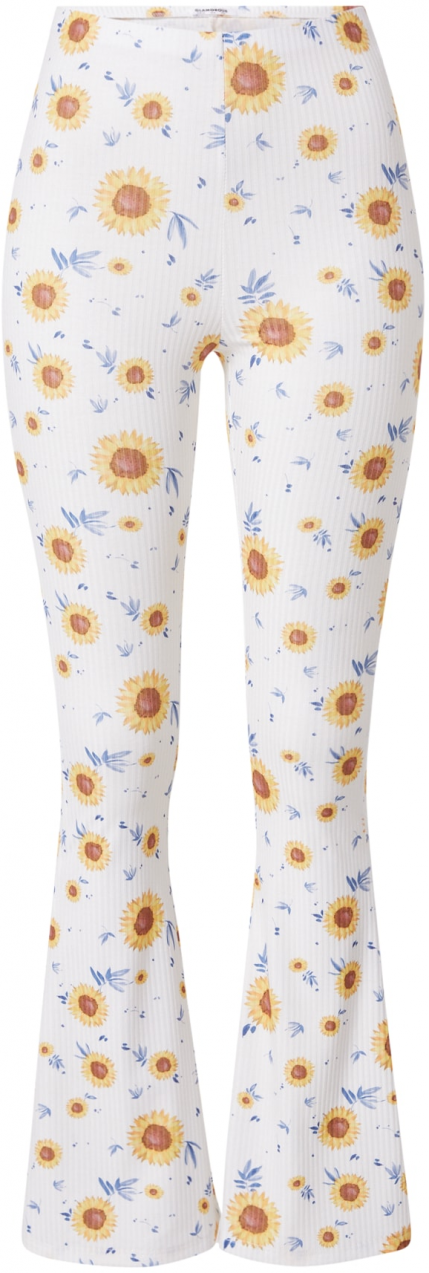 GLAMOROUS Nohavice  modrá / hnedá / žltá / biela