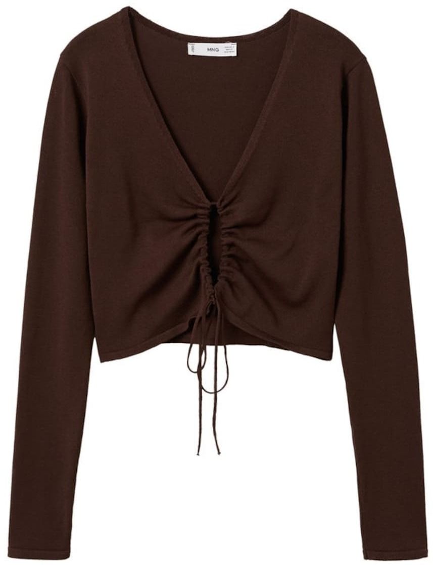 MANGO Tričko 'Furio'  čokoládová