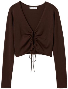 MANGO Tričko 'Furio'  čokoládová