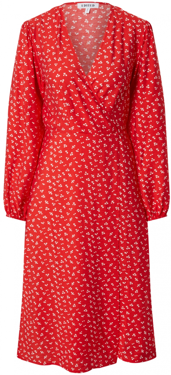 EDITED Šaty 'Alene'  červená / biela