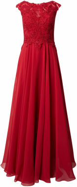 LUXUAR Večerné šaty  zmiešané farby / červená