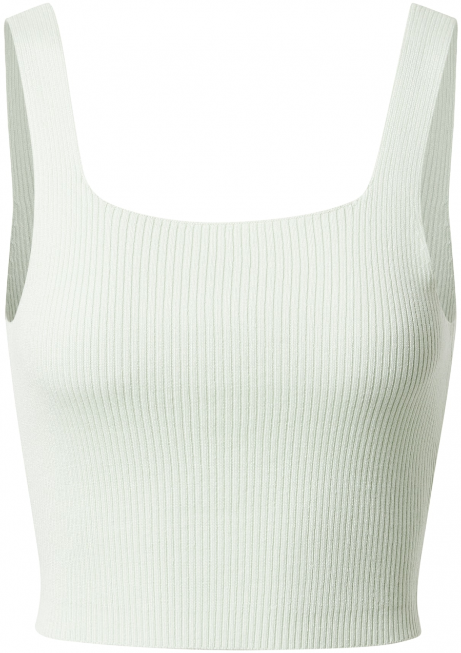 Urban Classics Vyšívaný top  mätová