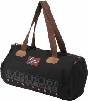 NAPAPIJRI Víkendová taška 'BERING'  sépiová / striebornosivá / svetlooranžová / čierna / biela