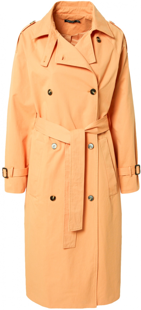 Nasty Gal Prechodný kabát  marhuľová