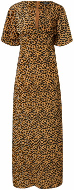 Nasty Gal Šaty  koňaková / čierna