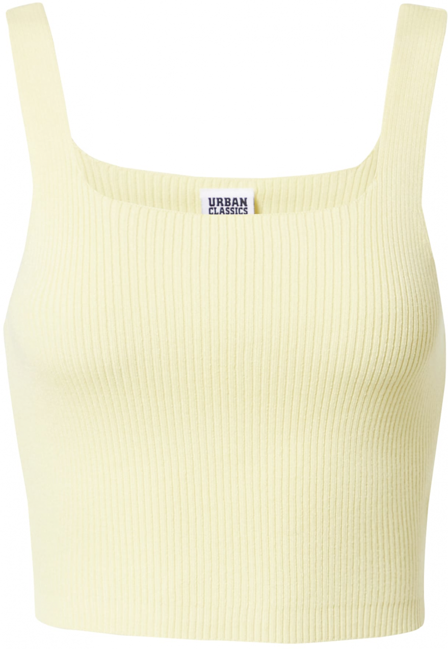 Urban Classics Vyšívaný top  svetložltá