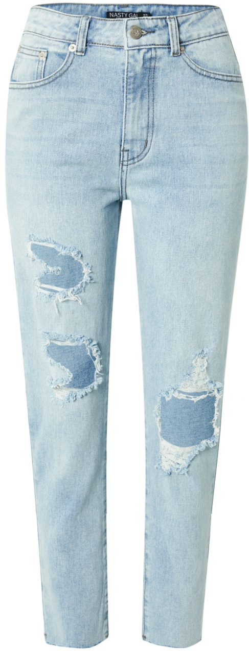 Nasty Gal Džínsy  svetlomodrá