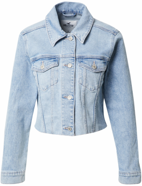 HOLLISTER Prechodná bunda  modrá denim