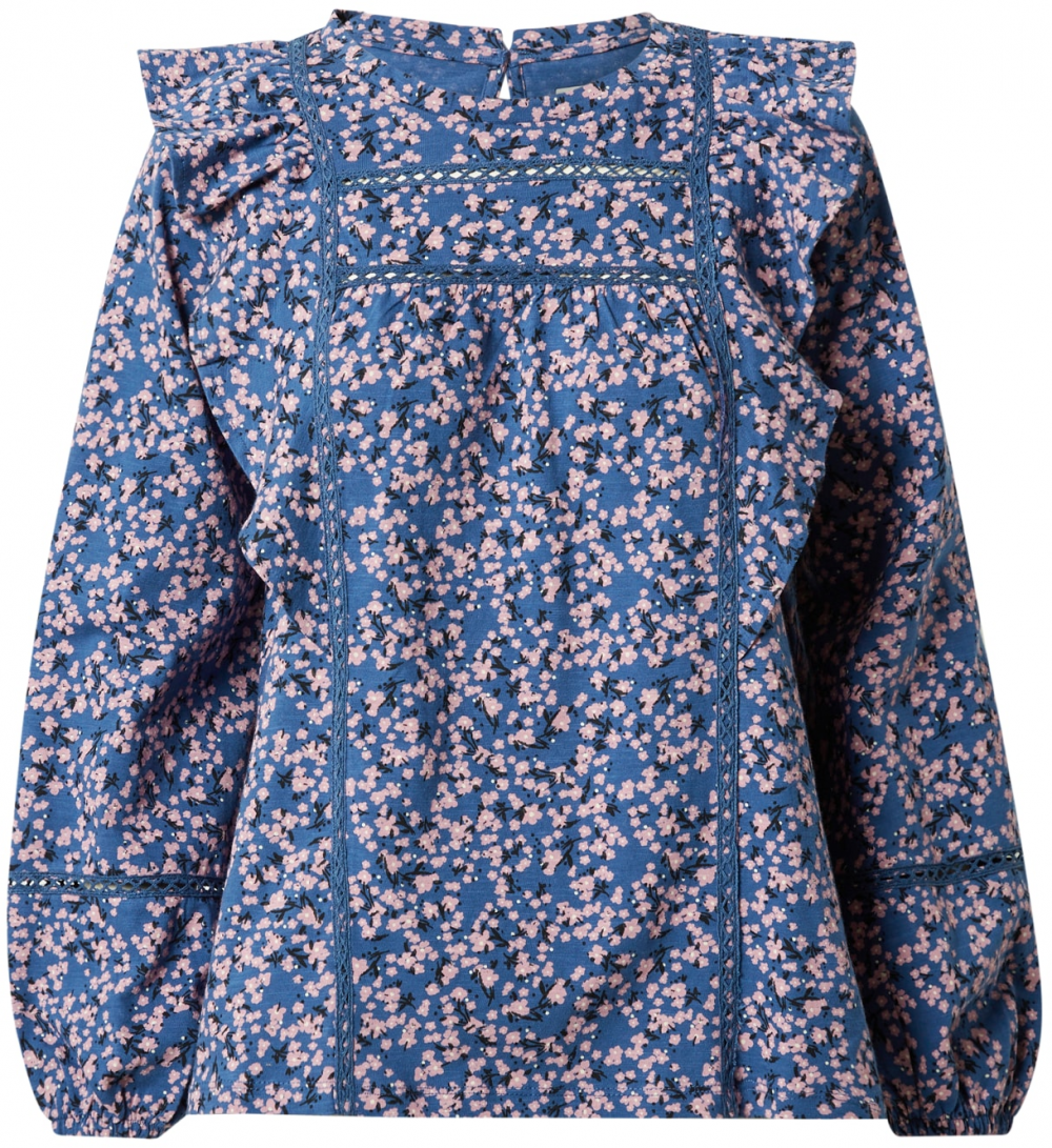 Oasis Blúzka  modrá / staroružová / čierna / biela