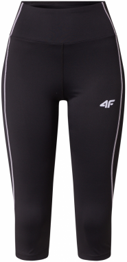 4F Športové nohavice  čierna / biela